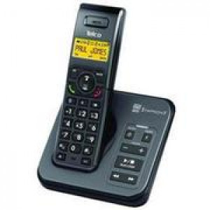 PHONE WIRELESS SYMPHONY WITH ANSWERING MACHINE TELCO 2020 BLACK
