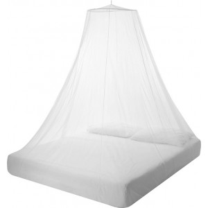 Κουνουπιέρα για Διπλό Κρεβάτι με Στεφάνι και Γάντζο σε Λευκό χρώμα, 60x250x1200cm, 22567 - Cb 