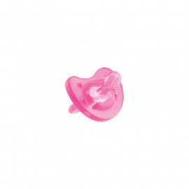  CHICCO Πιπίλα Physio Soft Όλο Σιλικόνη 6-16m Ροζ, 1τμχ (02712-11)