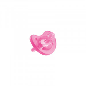  CHICCO Πιπίλα Physio Soft Όλο Σιλικόνη 6-16m Ροζ, 1τμχ (02712-11)