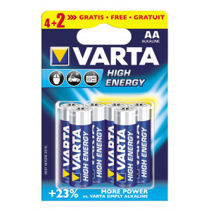 VARTA 4906 συσκ.6 AΛΚΑΛΙΚΗ HIGH ENERGY AA (4+2) 4906121436