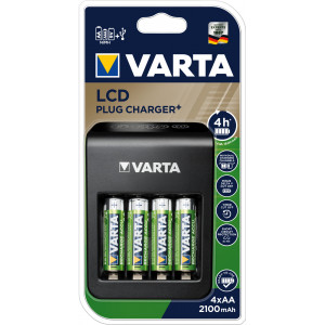 VARTA 57687101441 LCD PLUG CHARGER + 4X56706 57687101441