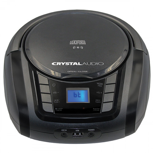 CRYSTAL AUDIO BMBUB3 BT/CD/MP3/FM/USB PLAYER BLACK BMBUB3