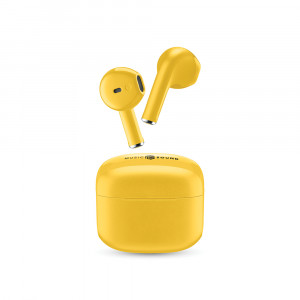 CELLULAR LINE 454721 Swag Bluetooth Ακουστικά TWS με Θήκη Φόρτισης Κίτρινα BTMSTWSSWAGY