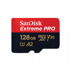 SanDisk Extreme PRO microSDXC 128GB + SD Adapter + 2 years RescuePRO Deluxe SDSQXCD-128G-GN6MA