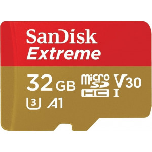 SanDisk Extreme microSD 32GB 100MB/s V30 UHS-I U3 A1