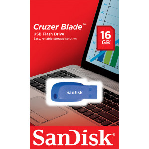 SanDisk USB 2.0 Cruzer Blade 16GB Blue SDCZ50C-016G-B35BE
