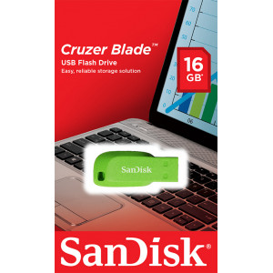 SanDisk USB 2.0 Cruzer Blade 16GB Green  SDCZ50C-016G-B35GE