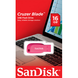 SanDisk USB 2.0 Cruzer Blade 16GB Pink SDCZ50C-016G-B35PE