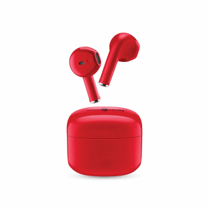 CELLULAR LINE 454790 Swag Bluetooth Ακουστικά TWS με Θήκη Φόρτισης Κόκκινα BTMSTWSSWAGR
