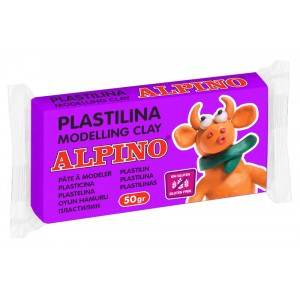 ALPINO πλαστελίνη 088DP00006001, χωρίς γλουτένη, 50γρ, μωβ 088DP00006001