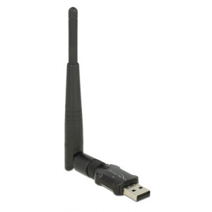 DELOCK USB2.0 WLAN stick με εξωτερική κεραία 12462, DFS+WPS, 2.4GHz+5GHz 12462