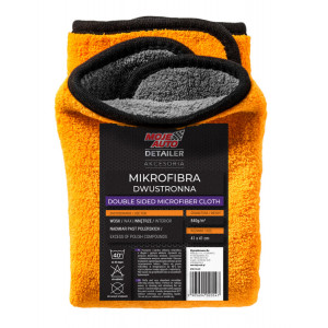 MOJE AUTO απορροφητική πετσέτα μικροϊνών 19-632 41x41cm, πορτοκαλί/μαύρη 19-632
