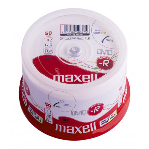 MAXELL DVD-R 275701, 4.7GB, 120min, 16x speed, Cake 50τμχ 275701
