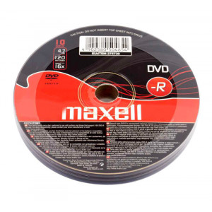 MAXELL DVD-R 4.7GB/120min, 16x speed, spindle pack 10τμχ 275730-41-TE