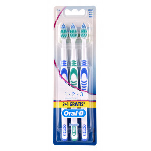 ORAL-B οδοντόβουρτσα Classic Care, medium, ποικιλία χρωμάτων, 3τμχ 3014260762797