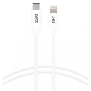 3SIXT καλώδιο USB Type-C σε Lightning 3S-1378, 3A, 1m, λευκό 3S-1378