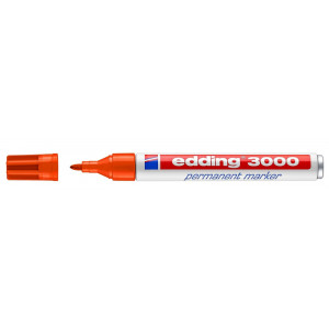 EDDING ανεξίτηλος μαρκαδόρος 3000, 1.5-3mm, επαναγεμιζόμενος, κόκκινος 4-3000002