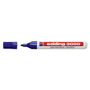 EDDING ανεξίτηλος μαρκαδόρος 3000, 1.5-3mm, επαναγεμιζόμενος, μπλε 4-3000003