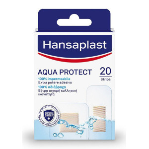 HANSAPLAST αυτοκόλλητα επιθέματα Aqua Protect αδιάβροχα, 2 μεγέθη, 20τμχ 4005800110559