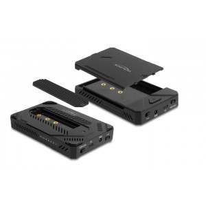 DELOCK θήκη για M.2 & 2.5 SATA SSD/HDD 42020, USB-C, λειτουργία κλώνου 42020