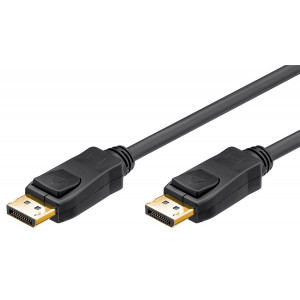 GOOBAY καλώδιο DisplayPort 1.2 49958, gold-plated, 4K, 3D, 1m, μαύρο 49958