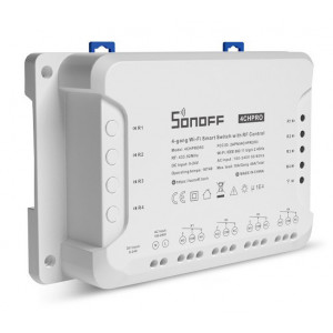 SONOFF Smart Διακόπτης 4CH PRO R3, 4 θέσεων, 40A, RF control, λευκός 4CHPROR3