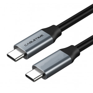 CABLETIME καλώδιο USB-C CMCM60, Gen1, 4K, 1m, μαύρο 5210131038017