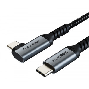 CABLETIME καλώδιο USB-C M-M C160, PD100W, Gen2, USB 3.1, 4K, 1m, μαύρο 5210131038048