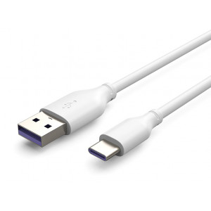 CABLETIME καλώδιο USB-A σε USB-C C160, 5A, USB 2.0, 1m, λευκό 5210131038109