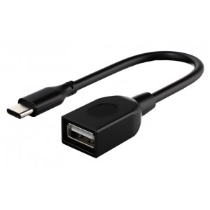 CABLETIME καλώδιο USB-C σε USB 2.0 CMAF2, 480Mbps, 0.15m, μαύρο 5210131038185