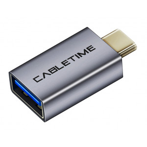 CABLETIME αντάπτορας OTG USB-C σε USB 3.0 C160, γκρι 5210131038505