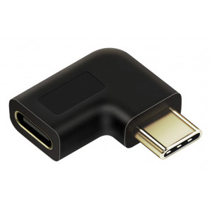 CABLETIME αντάπτορας USB-C Male σε Female 270 Degree, μαύρος 5210131038567
