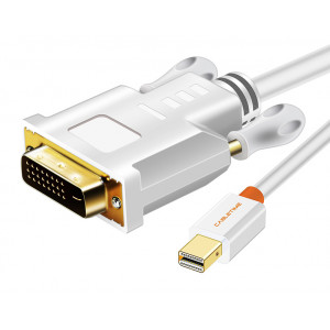 CABLETIME καλώδιο Mini DisplayPort σε DVI AV588, 1080p, 1.8m, λευκό 5210131038758