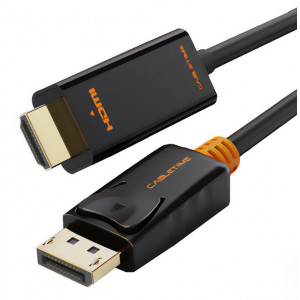 CABLETIME καλώδιο Displayport σε HDMI AV585, 1080p, 1m, μαύρο 5210131038772