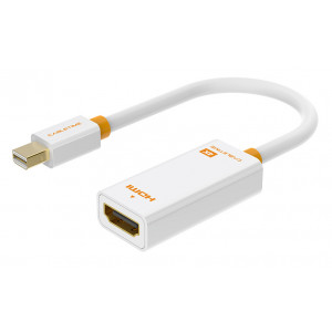 CABLETIME αντάπτορας Mini DisplayPort σε HDMI AV589, 4K, 0.2m, λευκός 5210131038956