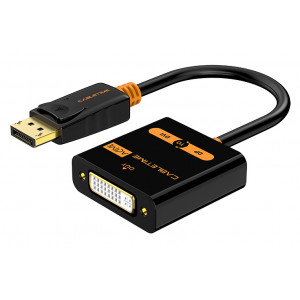 CABLETIME καλώδιο DisplayPort σε DVI AV586, 1080p, 0.2m, μαύρο 5210131039007