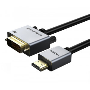 CABLETIME καλώδιο HDMI 1.4 σε DVI 24+1 AV579, 1080p, 1m, μαύρο 5210131039137