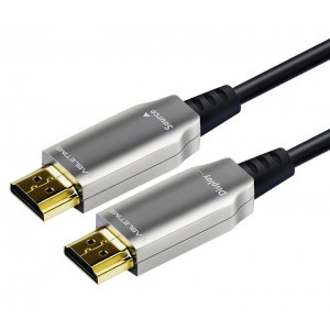 CABLETIME καλώδιο AOC HDMI2.0 AV540, HDR, HDCP, 3D, 18Gbps, 100m, ασημί 5210131039427