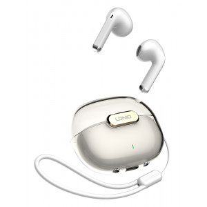 LDNIO earphones με θήκη φόρτισης T03, True Wireless, HiFi, λευκά 5210131078679
