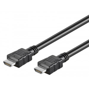 GOOBAY καλώδιο HDMI με Ethernet 58438, HDR, 30AWG, 4K, 0.5m, μαύρο 58438