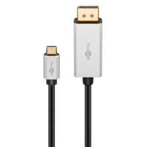 GOOBAY καλώδιο USB-C σε DisplayPort 60176, HDR, 8K, copper, 2m, μαύρο 60176GB