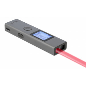DELOCK laser μετρητής απόστασης 64071 με οθόνη, m / in / ft, 3cm έως 40m 64071