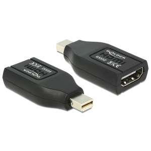 DELOCK αντάπτορας DisplayPort mini σε HDMI 65552, 1080p, μαύρος 65552
