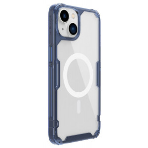 NILLKIN θήκη Nature Pro Magnetic για iPhone 14 Plus, μπλε & διάφανη 6902048248625