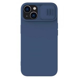 NILLKIN θήκη CamShield Silky Silicone για iPhone 15, μπλε 6902048266445