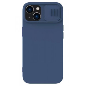 NILLKIN θήκη CamShield Silky Silicone για iPhone 15 Plus, μπλε 6902048266476