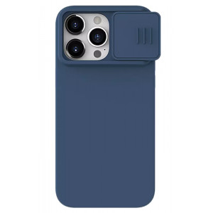 NILLKIN θήκη CamShield Silky Silicone για iPhone 15 Pro Max, μπλε 6902048266582