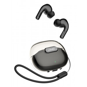 LDNIO earphones με θήκη φόρτισης T02, True Wireless, HiFi, μαύρα 6933138601020