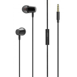 LDNIO earphones με μικρόφωνο HP03, 3.5mm, 1.2m, μαύρα 6933138691762